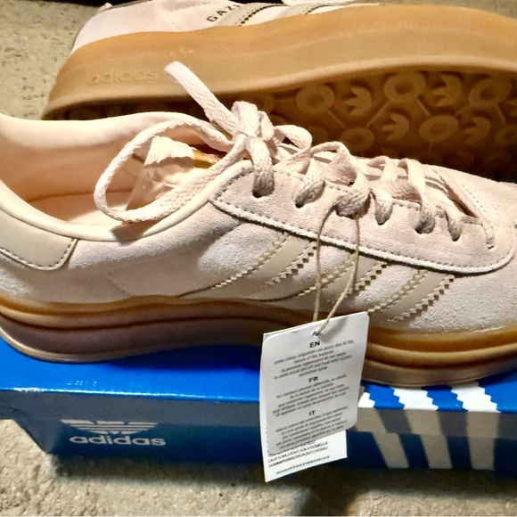 adidas Originals Cream and Tan Sneakers - Picture 3 of 7
